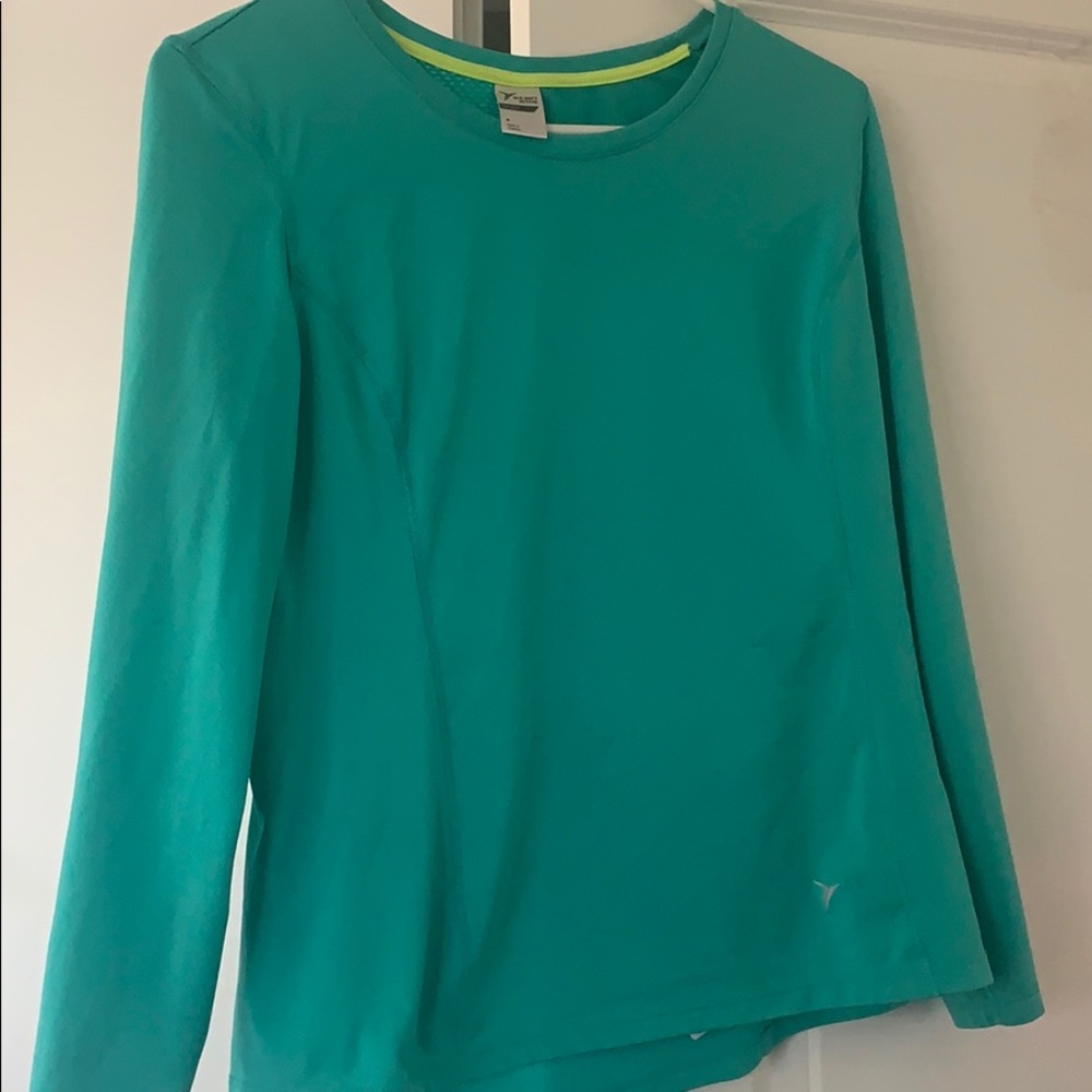 Blue running shirt